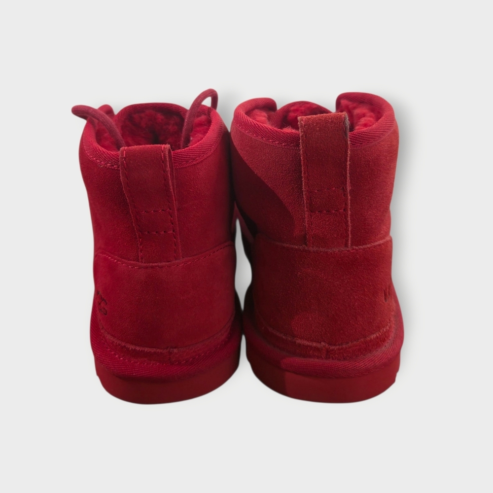 UGG Neumel Women Red Chukka Ankle Boots Size 9 EU 40 Mens 7 New With Defects - Picture 6 of 12